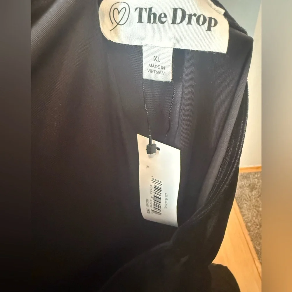 THE DROP LIA ONE SHOULDER CUT OUT VELVET MIDI DRESS NWT XL - Picture 8 of 8